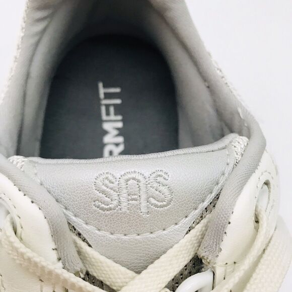 SAS Tour Mesh Tripad Comfort Sneaker Womens 9M Silver White Lace Up Walking Shoe - Picture 11 of 13